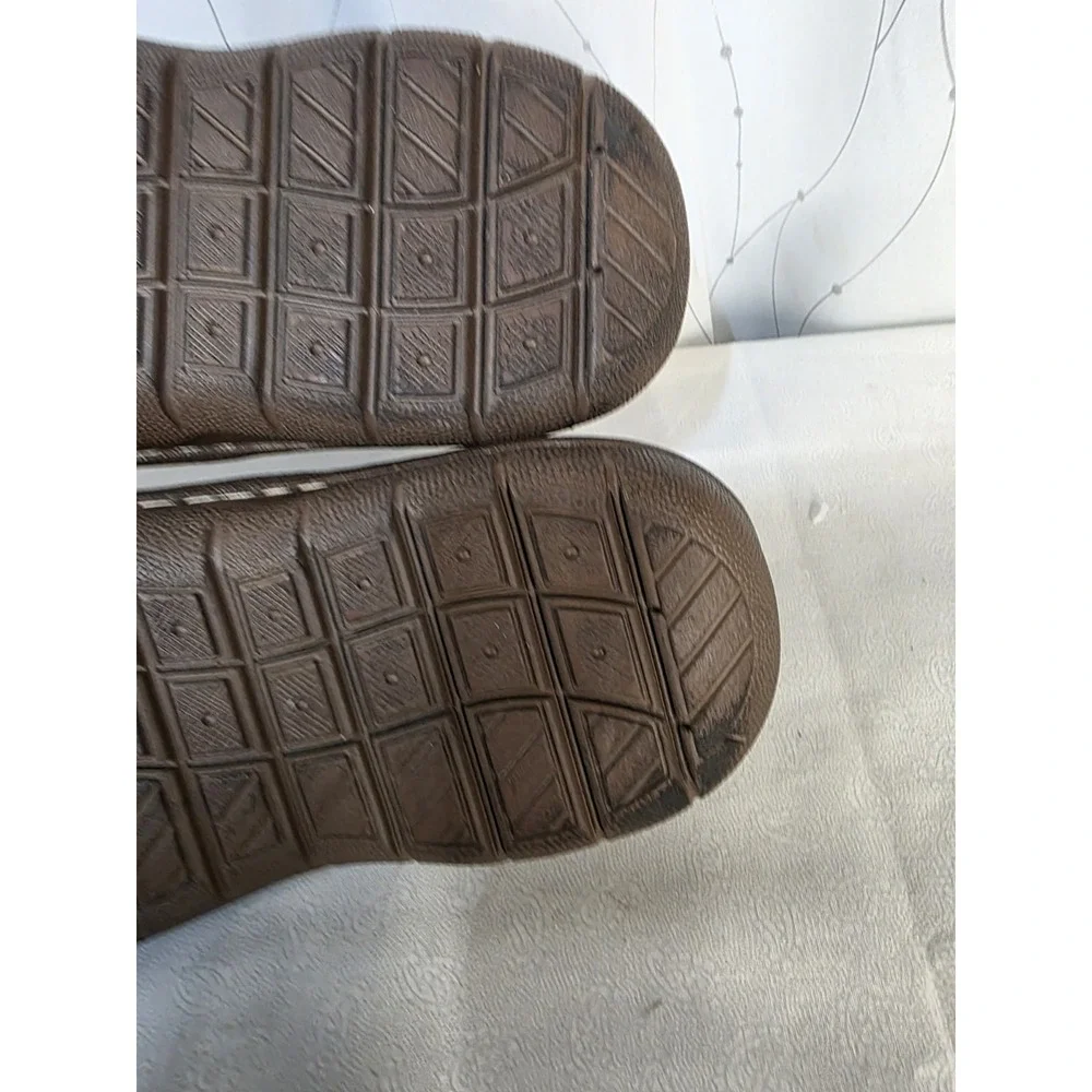Propet Men's Jack Sandals 13 Brown Leather Orthopedic Fisherman Comfort Walking